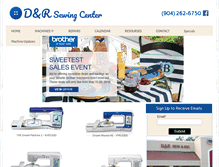 Tablet Screenshot of dandrsewingcenter.com